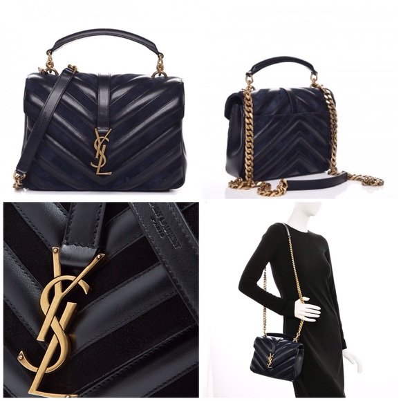 🚫⛔️SOLD⛔️SAINT LAURENT Chevron Medium College bag - Picture 8 of 8